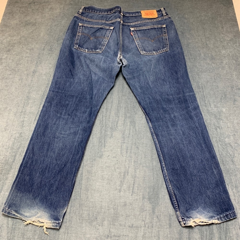 Vintage Levi's 581 Jeans Mens 38x34 Blue Denim Cotton Straight Leg Regular Fit